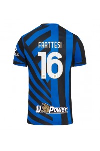 Fotbalové Dres Inter Milan Davide Frattesi #16 Domácí Oblečení 2024-25 Krátký Rukáv